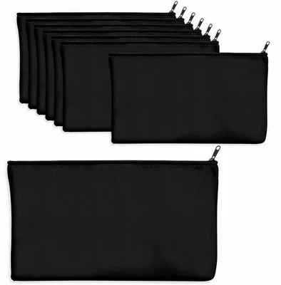 Immagine prodotto di Astuccio per cosmetici nero, 8 scomparti, 21x12 cm, con cerniera