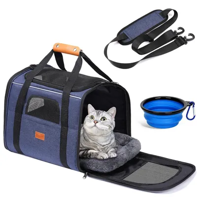 Produktbild von Morpilot Katzentransportbox für große Katzen und Welpen bis 7kg, Katzenbox Hunde