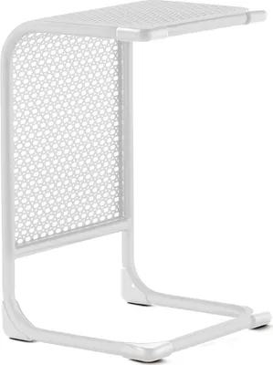 Produktbild von Beistelltisch >Samoa< in Weiß, Aluminium - 36x60x40cm (BxHxT)