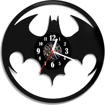 Zdjęcie produktu dla Zegar ścienny z płyty winylowej Batman 9.1