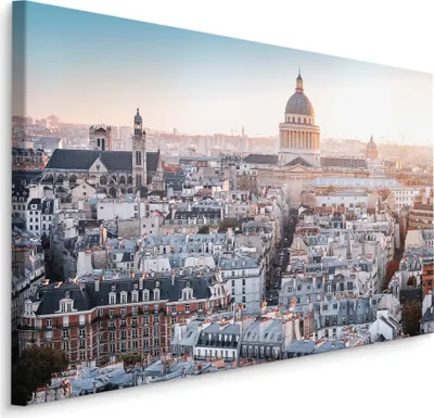 Produktbild von Fabelhafte Canvas LEINWAND BILDER 120x80 cm XXL Kunstdruck Paris Stadt Basilika Sonne