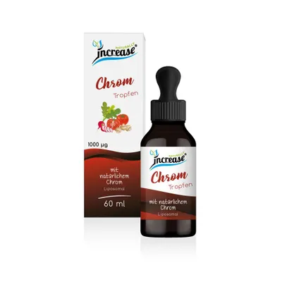 Produktbild von Liposomale Chrom Tropfen hochdosiert - (30.000µg Chrom pro Packung) 1000µg Chrom pro Tagesdosis - MCT Öl - Hohe Bioverfügbarkeit