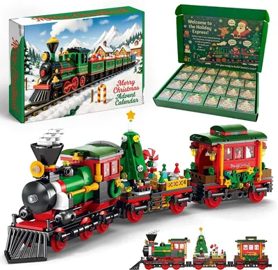 Obrázok produktu pre Vianočný kalendár Trein pre deti, 24 dní, stavebnica
