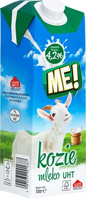 Zdjęcie produktu dla MLEKO KOZIE! UHT (4,2% tłuszczu) 1 L - MLEKO DO GOTOWANIA