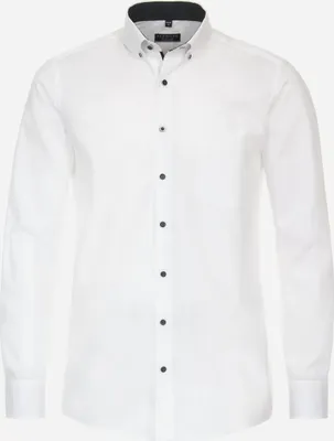 Produktbild von REDMOND Herren Businesshemd Button-Down-Kragen langarm Weiß M