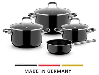Image de WMF Fusiontec Essential Pro, ensemble de casseroles, 4 pièces, noir, référence 122523