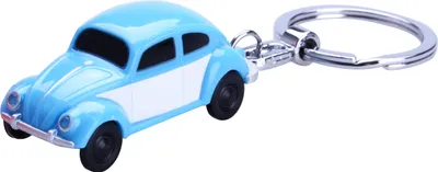Produktbild von VW SCHLÜSSELANHÄNGER mit LED Käfer Beetle Boxter Volkswagen Taschenlampe 02 (Blau)