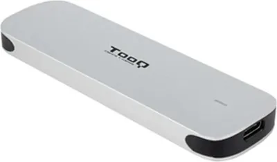 Produktbild von TooQ TQE-2202S, SSD-Gehäuse, M.2, SATA, 5 Gbit/s, USB Anschluss, Silber