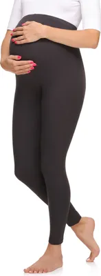 Image de Leggings de grossesse longs pour femmes Merry Style en viscose MS10-297 (Graphite, XXL)