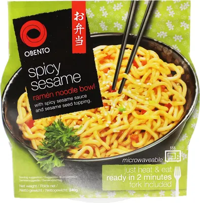 Immagine prodotto di Obento Ramen piccante al sesamo in ciotola 240 g
