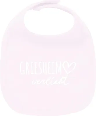 Produktbild von Huuraa Unisex Babylatz Griesheim verliebt Geschenk Babypink  Baumwolle Griesheim Mitbringsel