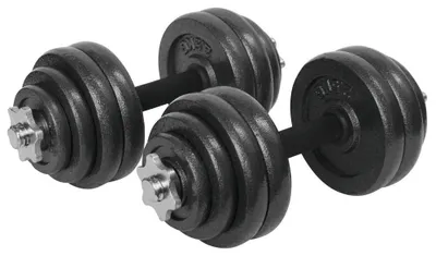 Imagen del producto de Juego de mancuernas de 30 kg - Mancuernas para entrenamiento en casa - Peso antideslizante