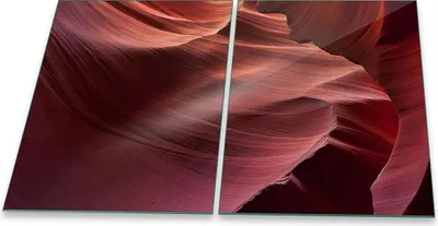 Produktbild von Herdabdeckplatte Glaskeramik 2-Teilig 2x40x52 Abstrakt Rot Abdeckung Spritzschutz Glas