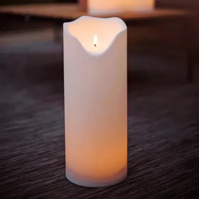 Zdjęcie produktu dla Świeca Led plastikowa FLAMME GRAND biała 40cm 500h IP44