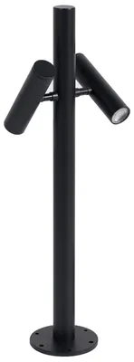 Obrázok produktu pre BELIANI, vonkajšie svietidlo, čierna farba, hliník, výška 61 cm, LED, stojaca lampa, vhodné na osvetlenie chodníkov, moderný dizajn