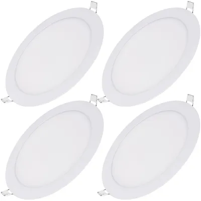 Produktbild von 4 Stück 7W LED Einbaustrahler 6500K Kaltweiß Ultradünn Deckenleuchte Einbauleuchte Strahler Innenbeleuchtung