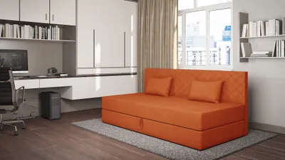 Obrázok produktu pre Váľanda s úložným priestorom 90x200 ALAMO 2 - oranžová