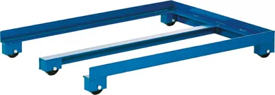 Produktbild von Kongamek Palettenwagen in blau 150mm hoch 1000kg Tragkraft für EUR-Paletten 1200x800mm