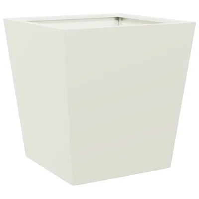 Immagine prodotto di vidaXL Fioriera bianca 40x40x40 cm in acciaio