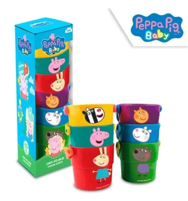 Productafbeelding van Kids Euroswan, Piramide van emmertjes, Peppa Pig