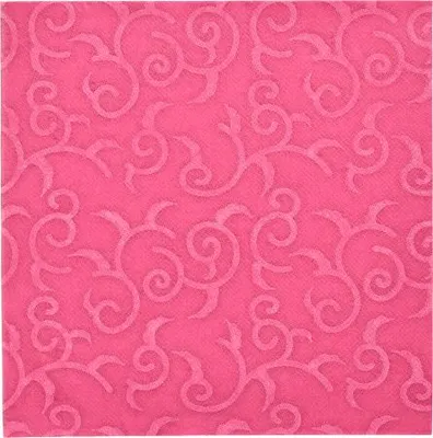 Produktbild von Servietten "ROYAL Collection" 1/4-Falz 40 cm x 40 cm fuchsia "Casali"