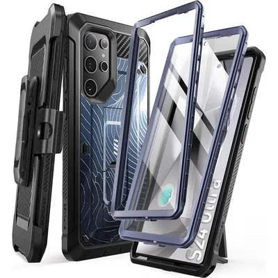 Produktbild von Schutzhülle für Galaxy S24 Ultra, Supcase UB Pro SP+noSP, Blau und Muster