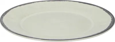 Zdjęcie produktu dla talerz obiadowy 25 cm melamina 229 g biały/szary