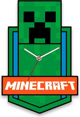 Produktbild von Minecraft Mdf-wanduhr Grün  Grün One Size