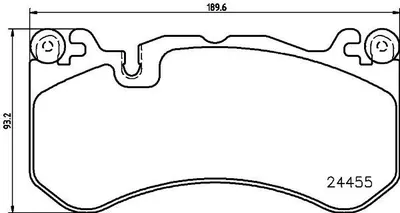 Produktbild von HELLA Bremsbeläge Satz Vorne Bremsklötze passend für MERCEDES-BENZ C-Klasse T-modell (S205) 8DB 355 040-091