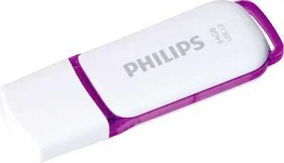 Image de Philips Clé USB 64 Go Snow, USB 3.0, couleur : violet