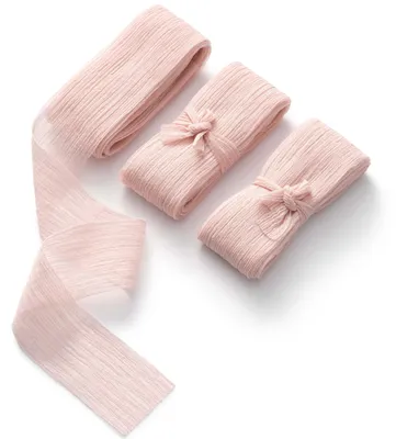 Chiffon Lint Cadeaulint, 3 Rollen, 3,8 cm x 2,7 m, Rosa