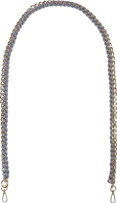 Produktbild von styleBREAKER Taschen Schulterriemen mit eingeflochtener Kette, Wechsel Taschengurt, Handyband, Handykette, Karabiner 02013038