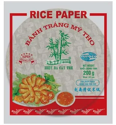 Produktbild von BAMBOO TREE Reispapier Frühlingsrolle Rund 22 cm, 200 g