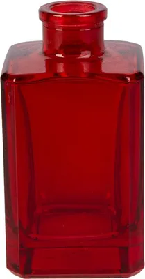 Produktbild von Vase eckig rot - ca. 5,8 x 5,8 x 11 cm