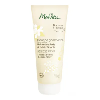 Immagine prodotto di Melvita Doccia Scrub Olmaria e Miele di Acacia 200 ml