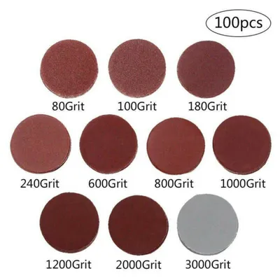 Produktbild von 75 mm Schleifscheiben Körnung Schleifpapierscheiben, Schleifset 3 Zoll Schleifscheiben, 100 Stück