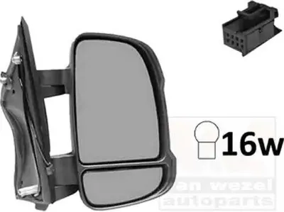 Produktbild von VAN WEZEL 0983808 Außenspiegel Seitenspiegel Rechts für FIAT Ducato Kastenwagen (250, 290) Konvex Beheizt