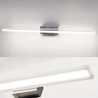 Zdjęcie produktu dla Lampa łazienkowa nad lustro LED 60 cm 15W zimne białe IP44 stal nierdzewna