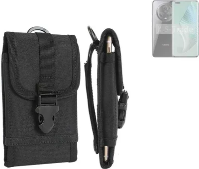 Produktbild von K-S-Trade Holster Handy Hülle kompatibel mit Honor Magic5 Pro Holster Handytasche Gürtel Tasche Schutz Hülle Robust Outdoor schwarz