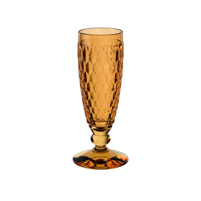 Zdjęcie produktu dla Villeroy & Boch Vorteilset 4 Stück Boston Saffron Sektglas Kristallglas gelb 1173320070