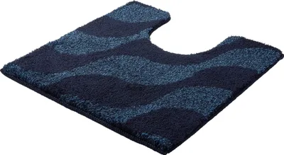 Produktbild von Kleine Wolke WC-Vorleger ONDA Navy 55 x 55 cm mit Ausschnitt