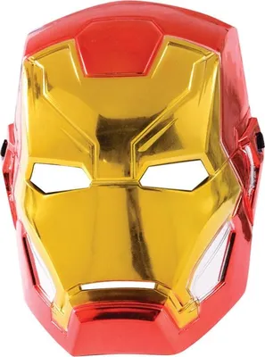 Produktbild von Iron Man Kinder-Gesichtsmaske - bequeme, verstellbare Passform
