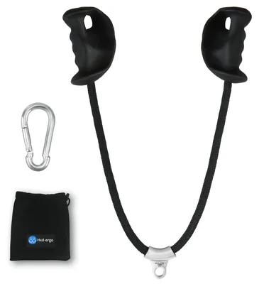 Immagine prodotto di Corda per esercizi per i tricipiti con maniglie ergonomiche, ideale per il fitness