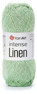 Produktbild von YarnArt Intense Linen 4124 Pistazie – Sommergarn Leinen/Viskose 50g 175m