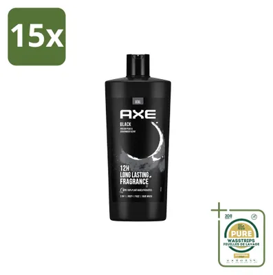 Produktbild von 15 x AXE Black Duschgel - 700 ml - Vorratspackung - 15 Stücke