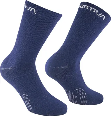 Zdjęcie produktu dla Skarpety turystyczne z wełny merynosowej – skarpety turystyczne z wełny merynosowej na wyprawy górskie – La Sportiva, rozmiar: XL, kolor: B46W04-Night Sky/Chalk