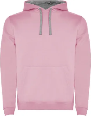 Produktbild von Roly - "Urban" Kapuzenpullover für Herren PF4304 (3XL) (Hellrosa/Grau meliert)