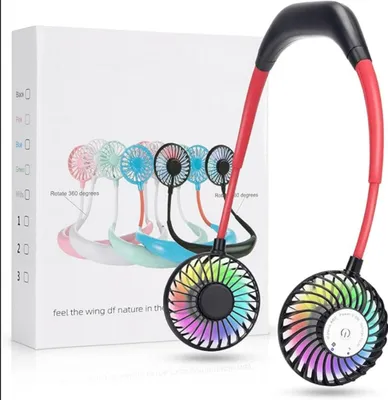 Produktbild von Aroma Therapy Nackenlüfter – Tragbarer Halsventilator mit Duftfunktion | USB-aufladbarer, leiser Neck Fan mit 3 Stufen & 360° Rotation