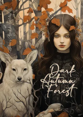 Produktbild von Dark Autumn Forest Coloring Book for Adults