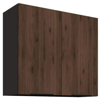 Produktbild von Küchen Hängeschrank 80 cm Küche MONZA Okapi Nußbaum Küchenzeile Küchenblock